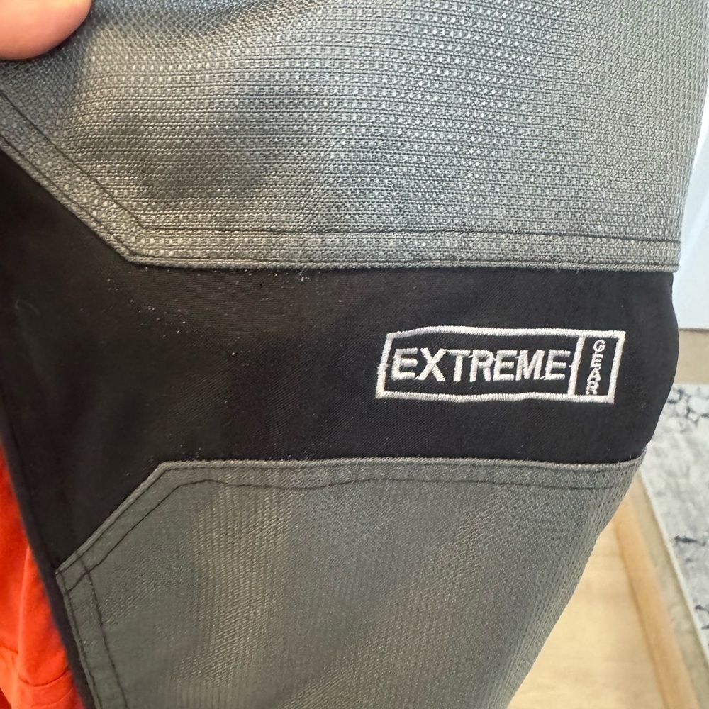 Rare Vintage The North Face Extreme Gear Orange and Black Pull Over Jacket XL - Picture 6 of 10